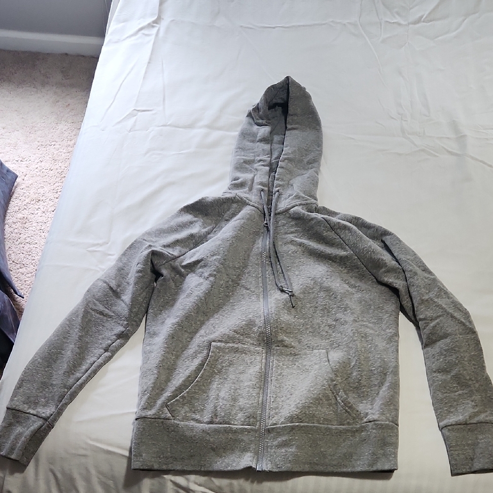 Gray Zip-Up Hoodie